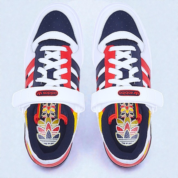 New adidas Forum Low “Legend Ink / Red” Sneakers - Picture 6 of 16